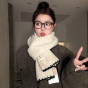 「SNSで話題」韓国風 マフラー 170cmx29cm レディース スカーフ 厚手 高級 秋冬 かわいい かさばらない マフラー おし…