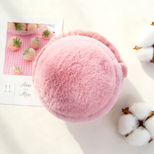 キッズ イヤマフ かわいい ハンバーグ イヤーマフラー キュート 耳あて イヤーマフ ラビットファー風 防寒 ふわふわ 暖かい 自転車 通学 学生 子供 孫娘 ユニセックス フリーサイズ スキー