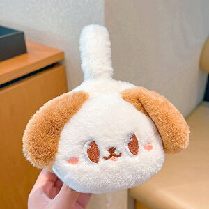 キッズ イヤマフ かわいい いぬ イヤーマフラー キュート 耳あて イヤーマフ ラビットファー風 防寒 ふわふわ 暖かい 自転車 通学 学生 子供 孫娘 ユニセックス フリーサイズ スキー スノー