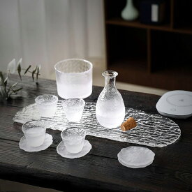 曇り 酒器 盃 ギフトセット クリア 盃 耐熱ガラス酒器セット レンジ対応 日本酒 冷酒 おちょこ お猪口 ガラス ぐいのみ ぐい呑み 酒器 熱燗 冷酒器 和風 粋 さかずき 杯 とっくり お酒 冷酒グラス 徳利 セット 父の日 お買い物セット kiyokyou