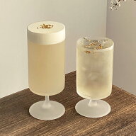 「SNS風」かわいい 美しい脚付グラス 日本酒 ゴブレット カクテルグラス 足付き クラフトサケグラス 玉足…