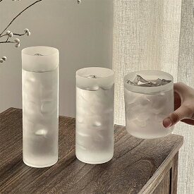 INS風 マットグラス ビールコップ ロンググラス 花瓶としてもぴったり 曇りガラス すりガラスコップ ティーカップ かわいい おしゃれ シンプル つや消しコーヒーカップ ホット ミルク ヨーグルト お酒 紅茶 来客用 一輪 花瓶 新生活 ギフト プレゼント kiyokyou