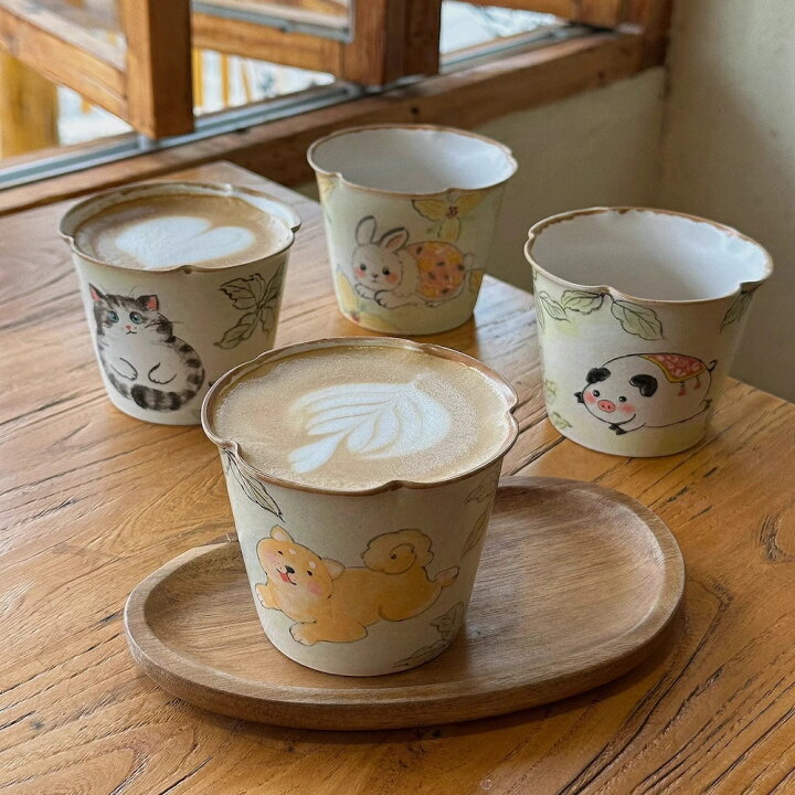 楽天市場】オリジナル 手作り タンブラー 花びら形 猪口 コップ 漫画風 