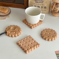 kiyokyou 美味しそうな コースター 手作り 木製 クッキー トレー 天然木 おしゃれ かわいい 木の器 茶た…