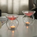 kiyokyou アロマポット 耐熱ガラス アロマ炉 リードディフューザー アロマキャンドルホルダー キャンドルバーナー ア…