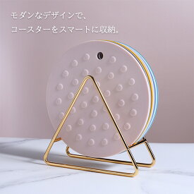 コースタースタンド 鉄ラック コースターホルダー 立てて収納 コースター収納 シンプル 無地 便利 キッチン用品 インテリア 日用雑貨 kiyokyou