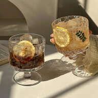 レトロ風 美しい脚付グラス おしゃれ カクテルグラス 日本酒 ゴブレット 足付き クラフトサケグラス 玉足…