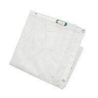 防炎メッシュシート ホワイト 0.6×6.3m 10枚(1枚1520円) 工事用 解体 建築 建設 足場 防炎協会認定品