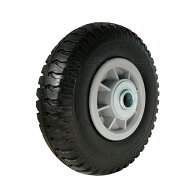 8インチ ノーパンクタイヤ プラホイール 8個(1個1350円) 軸径20mm アルミカート コンテナカー用替えソリ…