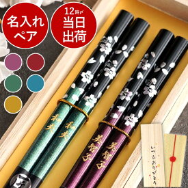 金婚式 結婚記念日 プレゼント 両親 ペア 夫婦箸 名入れ おしゃれ 結婚式 ペアギフト 【 若狭塗 銀舞桜 はし セット 】 名前入り 夫婦 お揃い ギフト お箸 父 母 祖父 祖母 記念日 箸 日本製 桜 結婚祝い 還暦 古希 喜寿 傘寿 米寿 祝い 銀婚式 名前 入り FLEGRE クリスマス