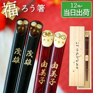 誕生日プレゼント ペア 夫婦箸 名入れ ギフト 箸 桐箱入り 【 若狭塗 ふくろう ぷくまる 縁起箸 夫婦 お…
