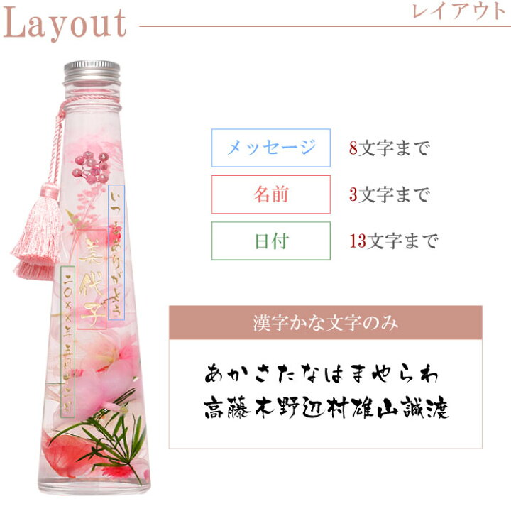 誕生日プレゼント 女性 60代 送料無料 先生 ギフト 50代 卒業 退職祝い 定年 母親 桜 プレゼント 名入れ 40代 ハーバリウム 名前入り 誕生日