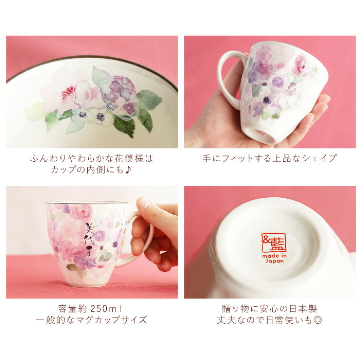楽天市場】マグカップ 母の日 プレゼント 花柄 名入れ 喜寿 祝い 母 