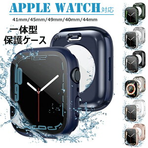 AppleWatch S9/8/7 �Ή� �P�[�X ��̌^�ی�J�o�[ �A�b�v���E�H�b�`�J�o�[ 41mm/45mm/49mm/40mm/44mm IP68 �h���P�[�X �ϏՌ� �S�ʕی� �A�b�v���E�H�b�` �P�[�X �y�P�[�X+�t�B������̌^�z