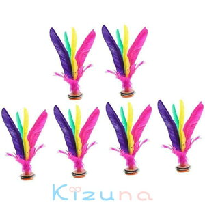 6個入り シャトルコック 蹴 ダー 蹴羽根 ダーカウ ジェンズ インディアカ 蹴鞠 ユニーク スポーツバドミントン 羽根 キックシャトル 中国のキックシャトル スポーツ 用品 送料無料