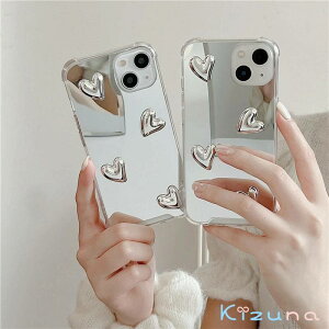 iPhone17 �P�[�X �݊��i �~���[�^�C�v �n�[�g heart �J�K�~ ������ �V���v�� iPhoneX �A�C�t�H��11 12 iPhone 12promax XSMax 15Pro 16 14plus XR 13promax XS X 14Promax 13Pro 17air 13mini�X�}�z�P�[�X �J�o�[ �N���A �ϏՌ�
