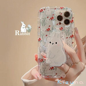 iPhone14 �P�[�X �݊��i �e �E�T�M �� flower rabbit bunny �X�^���h�t�� ������ �����Y�J�o�[ �A�C�t�H��11 12 13 iPhone 12promax XSMax Pro 14plus 13promax 12mini XS X iPhoneXR 13Pro 7plus 8plus 7/8/SE2 �X�}�z�P�[�X �ϏՌ�