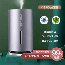 加湿器 卓上 超音波式 アルコール噴霧器 赤外線非接触式 加湿器 除菌器 ミニ加湿器 卓上加湿器 静音車載 超音波式 アルコールディスペンサー 自動誘導 送料無料