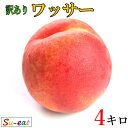 7月下旬〜8月上旬　ワッサー 桃 訳あり　減農薬 長野県産　4キロ