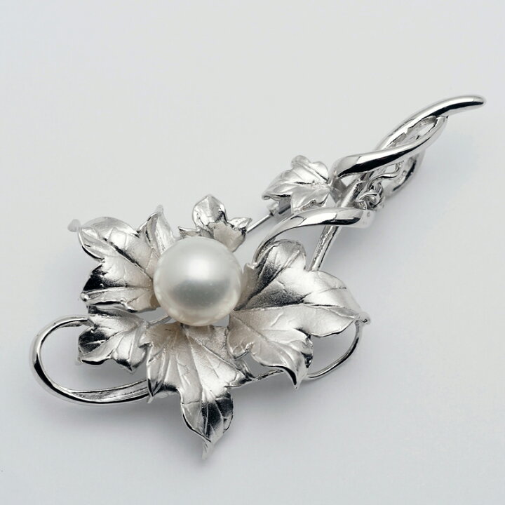 楽天市場】シルバー925 南洋真珠 ボタニカル ブローチ 11mm up/アコヤ  