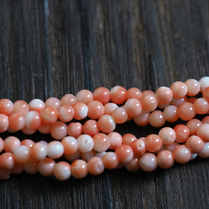 楽天市場】桃色珊瑚 3連 ツイストネックレス 52cm さんご サンゴ  