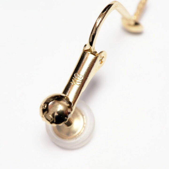 楽天市場】K18 アコヤ真珠 イヤリング ネジバネ式 5.5-6mm あこや 
