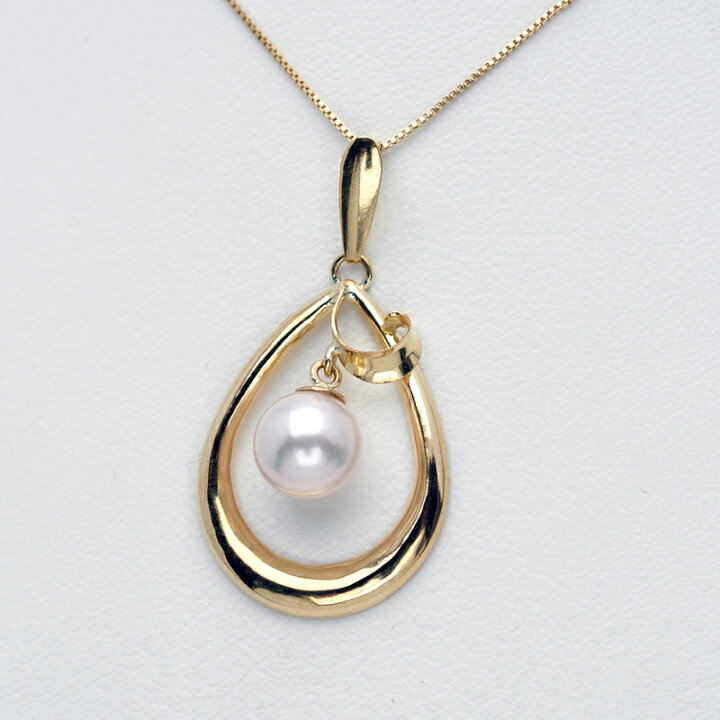 楽天市場】K18 アコヤ本真珠 ペンダントトップ ティアドロップ あこや  