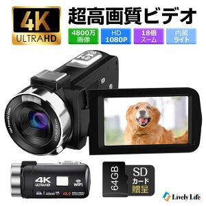 y9.3-9.11 64GBJ[htzrfIJ 4K WIFI@\ vlogJ ̓Mtg 4800f 60FPS 16{Y[ YouTubeJ WebJ IRiCgrW HDMIo 2.4GR O}CN+Ռt[h J