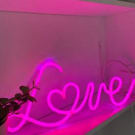 LED ネオン LOVEシリーズ　(インテリアライト) | 送料無料 ネオンサイン 光る看板 選べるインテリア カフェ バー アメリカ雑貨 ネオンチューブ デコレーション クリスマスプレゼント　クリスマスギフト