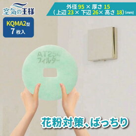 ＼ ガラリフィルター ★レビューでおまけ有／ 外径 95 × 厚さ 15 （中央穴開き部分 23 × 26 × 18） 換気口フィルター QMA2 7枚入 換気口 給気口 吸気口 換気 給気 吸気 フィルター PM2.5 抗菌 抗ウイルス 防カビ 消臭 取り付け簡単