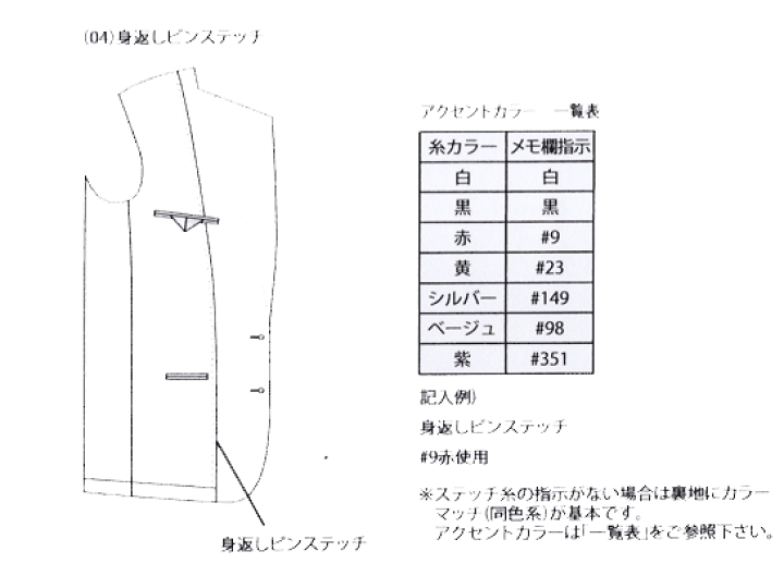 楽天市場】有料オプション：ジャケット裏地ピンポイントstitchカラ
