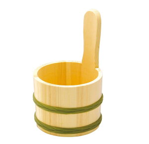 天然木片手湯桶 バス用品 お風呂 旅館 リラックス クリスマス おしゃれ 雑貨 lal filo