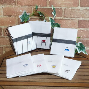 蚊帳生地ふきん 刺繍 ワンポイント キッチン用品 台所用品 日用品 台ふき 吸水 奈良産 クリスマス おしゃれ 雑貨 lal filo