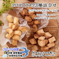 コロコロラスク3種詰合せ6個入(こげパンだ×4・メープル・シナモン各1)ミニプリンケーキおまけ付き 焼き…