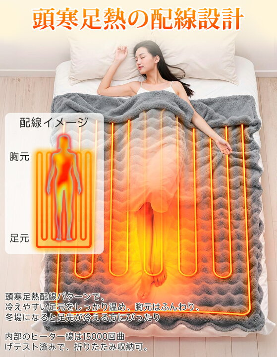 楽天市場】【6/20(土)20時～P5倍】ふわとろ毛布 電気毛布 掛け敷き 