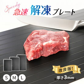 ＼期間限定クーポンで900円／ 解凍プレート まな板 急速解凍 解凍まな板 急速冷凍 正規品 解凍用プレート アルミ スピード 自然解凍 業務用 家庭用 解凍皿 急速 肉 魚 刺身 野菜 時短 省エネ 電気不要 冷凍食品対応 解凍ツール