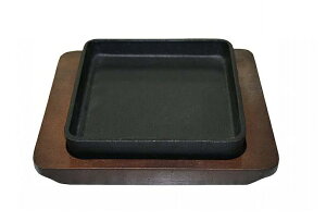 池永鉄工 IH対応 スクエアステーキ 木台付