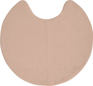 オカトー pupumof ラビットファー調 トイレマット ダスティピンク 【ふわふわ おしゃれ 60cm オーバル トイレタリー かわいい 滑り止め 洗える 洗濯可 抗菌 防臭】