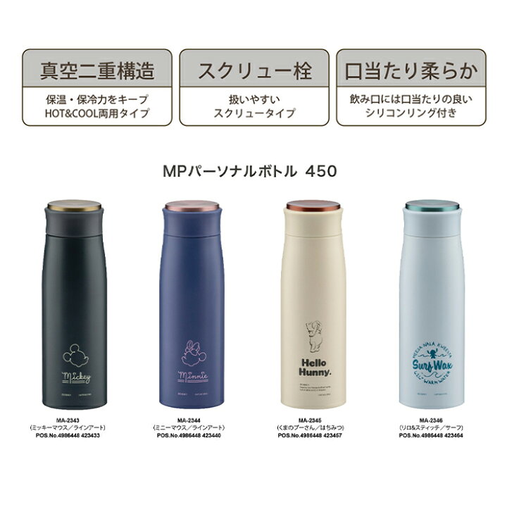 楽天市場】パール金属 MA-2344 ディズニー MPパーソナルボトル 450ml 