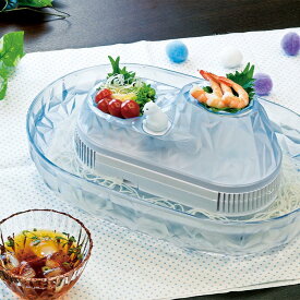 パール金属 D-1406 流氷 しろくまそうめん流し器 M 　2～4人用　流しそうめん