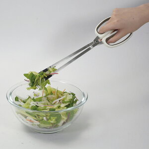 パール金属 CC-1722 手CO つかみやすい太菜箸 ホワイト【キッチンツール/調理器具/卵料理/おはし/シンプル】