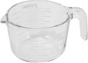 PYREX ���W���[�J�b�v 1.0L CP-8652 �y�p�[������ �p�C���b�N�X �ϔM �K���X �I�[�u�� �d�q�����W �H��@ �Ή� �Ⓚ�� �z���C�g �N���A ���₷�� �v�� �J�b�v ��v�z
