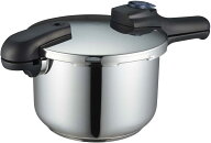 送料無料 パール金属 クイックエコ ステンレス圧力鍋5.5L H-5042