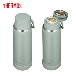 サーモス キャリーループ付き 真空断熱ケータイマグ 0.75L アッシュグリーン JOY-750 ASG 【THERMOS ステンレスボトル 魔法びん構造 食洗機対応 スポーツドリンクOK 保冷 持ちやすい 痛くない】