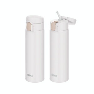 サーモス 真空断熱ストローボトル 0.51L ホワイト FKA-500 WH 【THERMOS 水筒 食洗機対応 保冷 パッキン一体型 スリム 丸洗いOK スポーツドリンクOK】