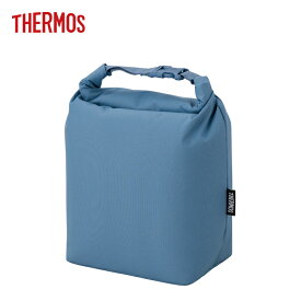 サーモス 保冷ロールトップバッグ 5L アッシュブルー RFK-005 ASB 【THERMOS 保冷 エコバッグ ペットボトル 5本 折りたたみ コンパクト 保冷剤 熱中症対策】