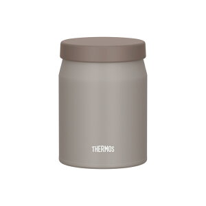 サーモス 真空断熱スープジャー 500ml グレージュ JEF-500 GG 【THERMOS 保温 保冷 スープ お弁当 液体 マグ 食洗機 対応】
