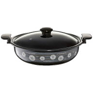 【送料無料】高木金属 IH対応 ホーローあじわい鍋 室町30cm HA-M30N
