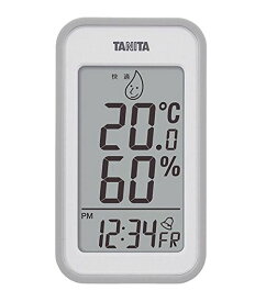 タニタ　デジタル温湿度計 グレー TT-559GY