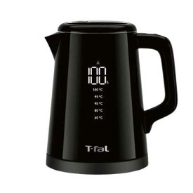 ティファール T-fal ディスプレイ ロック コントロール 0.8L KO8568JP 【ケトル 電気ケトル おしゃれ インテリア スタイリッシュ 黒 ブラック 温度 調節 保温 すぐに沸く】